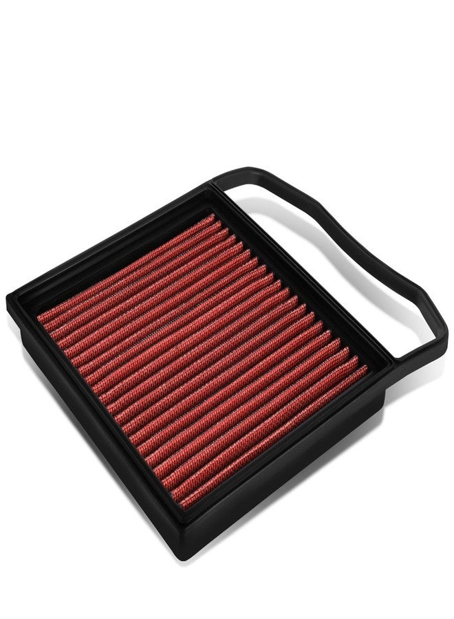 Auto Dynasty High Flow Engine Air Panel Filter Drop-in Reusable & Washable Compatible with Mercedes Benz 2013-2021 C43 E400 E43 GLE43 GEL450 GL450 SL400 SC43 M276 3.0L Turbo CA11861 (Red) - Image 1